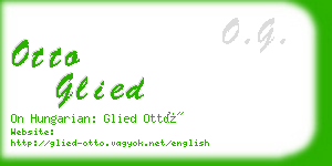 otto glied business card